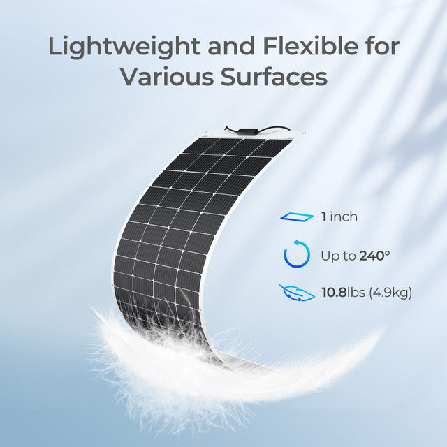 Panel solar flexible monocrystalline 200 W 12 V