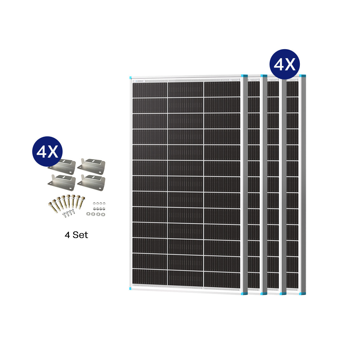 100W Panele Solare Bifaciale N-Type