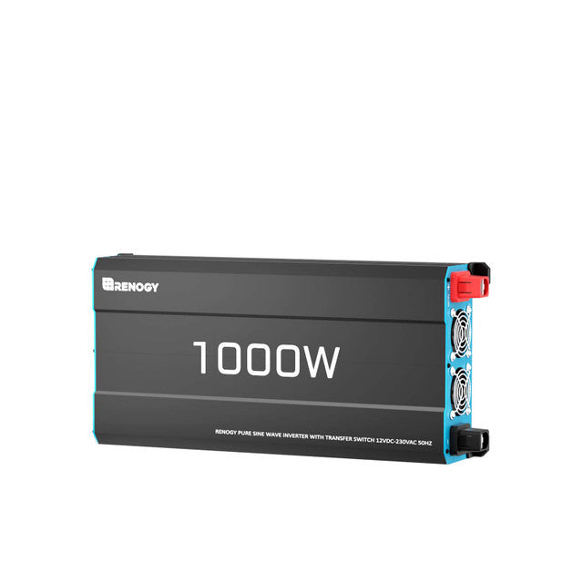 Inversor solar 1000 W 12 V onda sinusoidal pura DC a AC para autocaravanas y sistemas fuera de la red