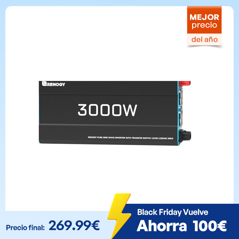 Inversor 12 V onda sinusoidal pura 3000 W / 2000 W / 1000 W