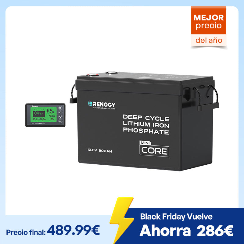 Batería de Litio LiFePO4 Core 12V – 100Ah / 200Ah / 300Ah