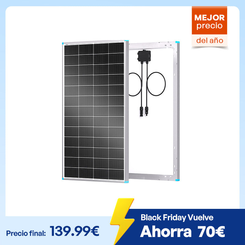 Panel solar Renogy 16BB N-Type 24 V 200/100 W