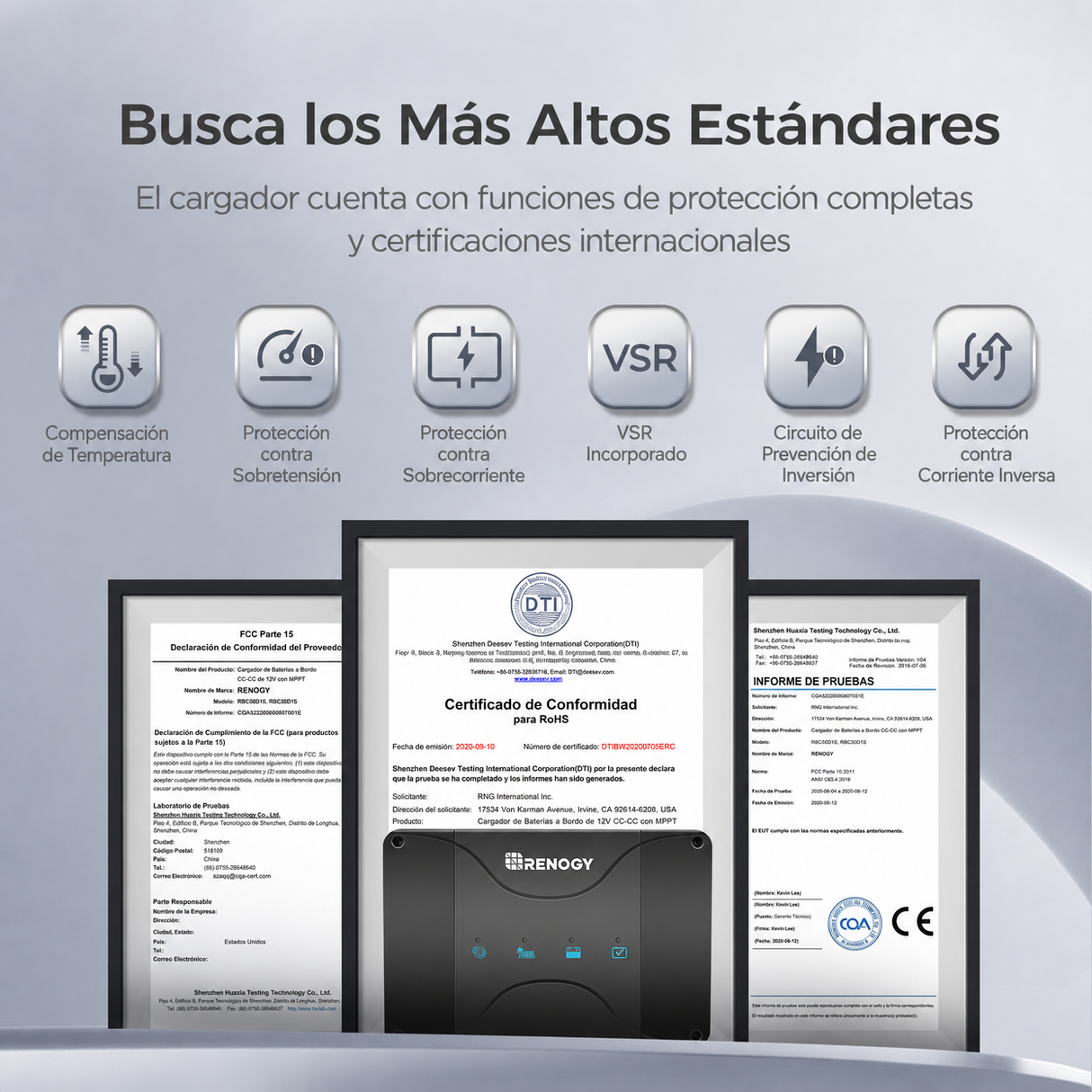 Renogy 12V 50 A/30 A Cargador de Batería DC-DC con MPPT Busca los Más Altos Estándares
