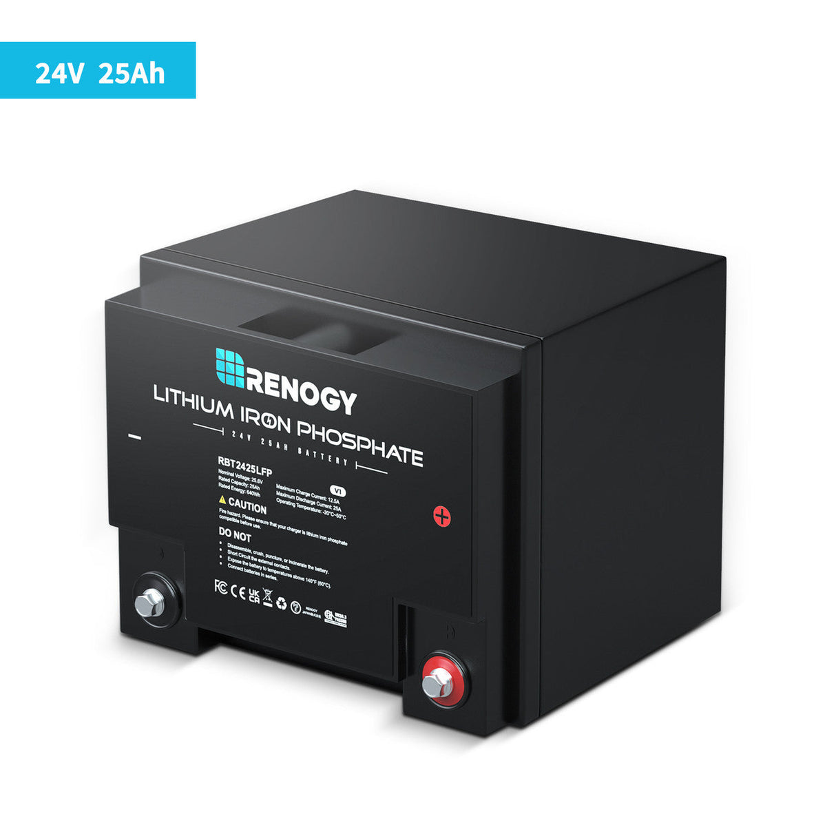 24V 25Ah Smart Lithium Iron Phosphate Battery