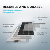 200W 12V/24V Solar Premium Kit w/Rover 20A MPPT Charger Controller for Camper RV Caravan Boat System Off Grid