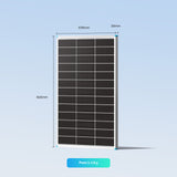 100W Panele Solare Bifaciale N-Type