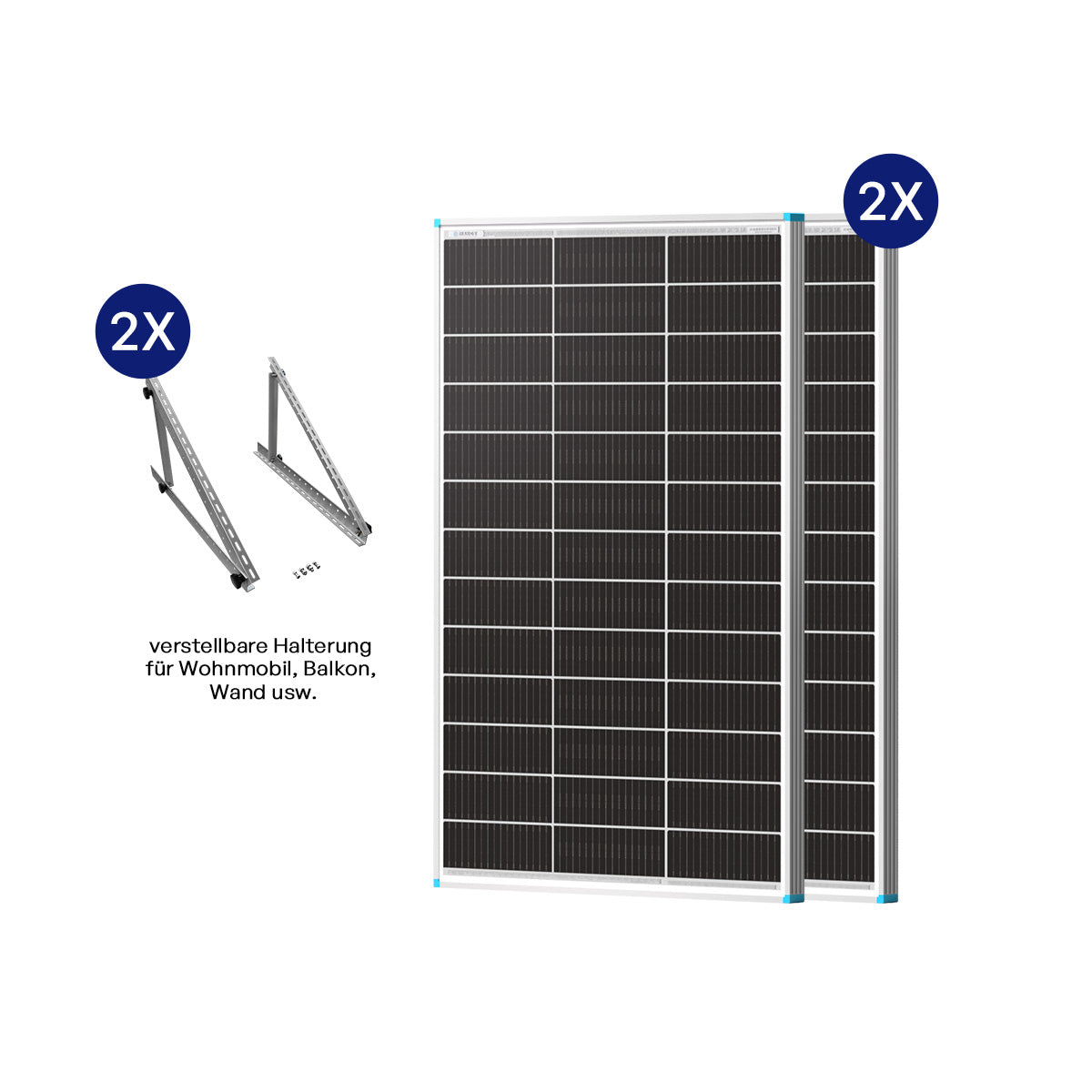 100W Panele Solare Bifaciale N-Type