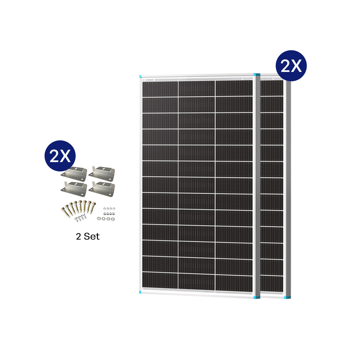 100W Panele Solare Bifaciale N-Type