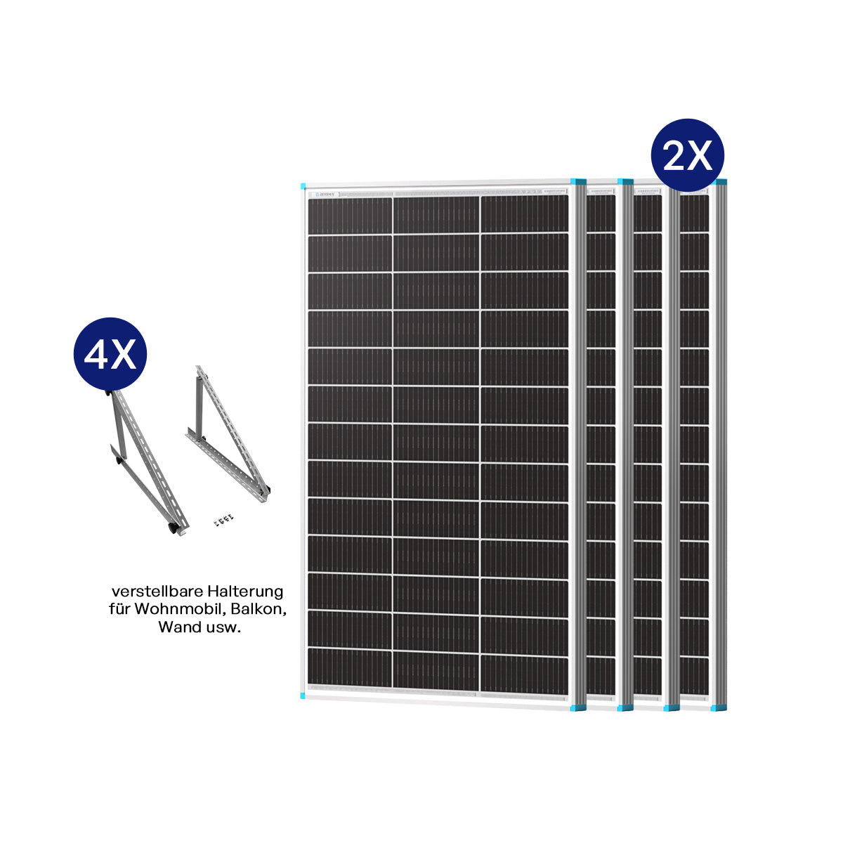 100W Panele Solare Bifaciale N-Type