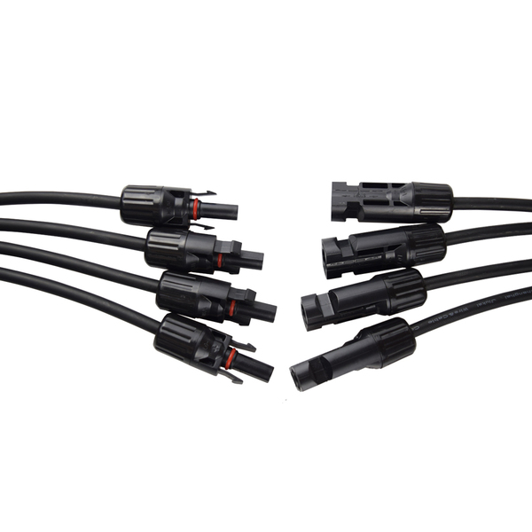 4 to 1 Solar Y Branch Connectors MFFFF  + FMMMM Pair