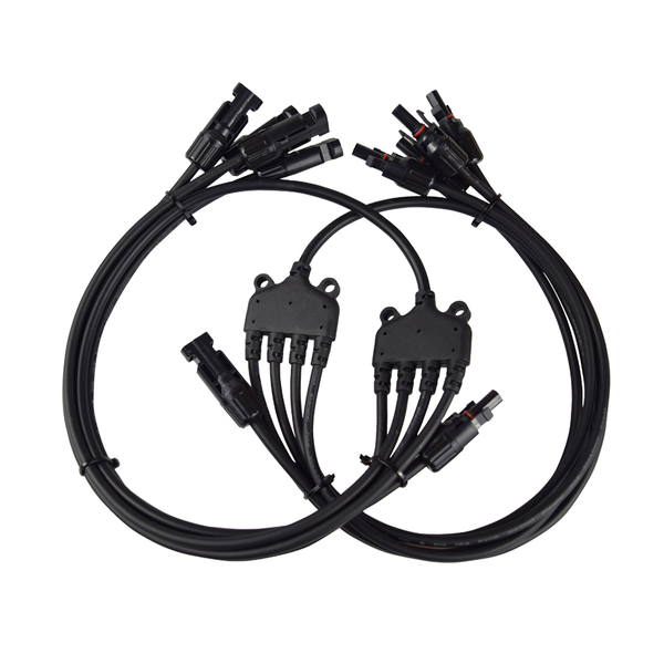 4 to 1 Solar Y Branch Connectors MFFFF  + FMMMM Pair
