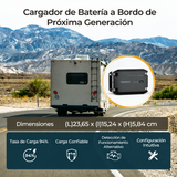 Renogy 12 V 40A Cargador de batería DC-DC con Dimensiones compactas, alta tasa de carga