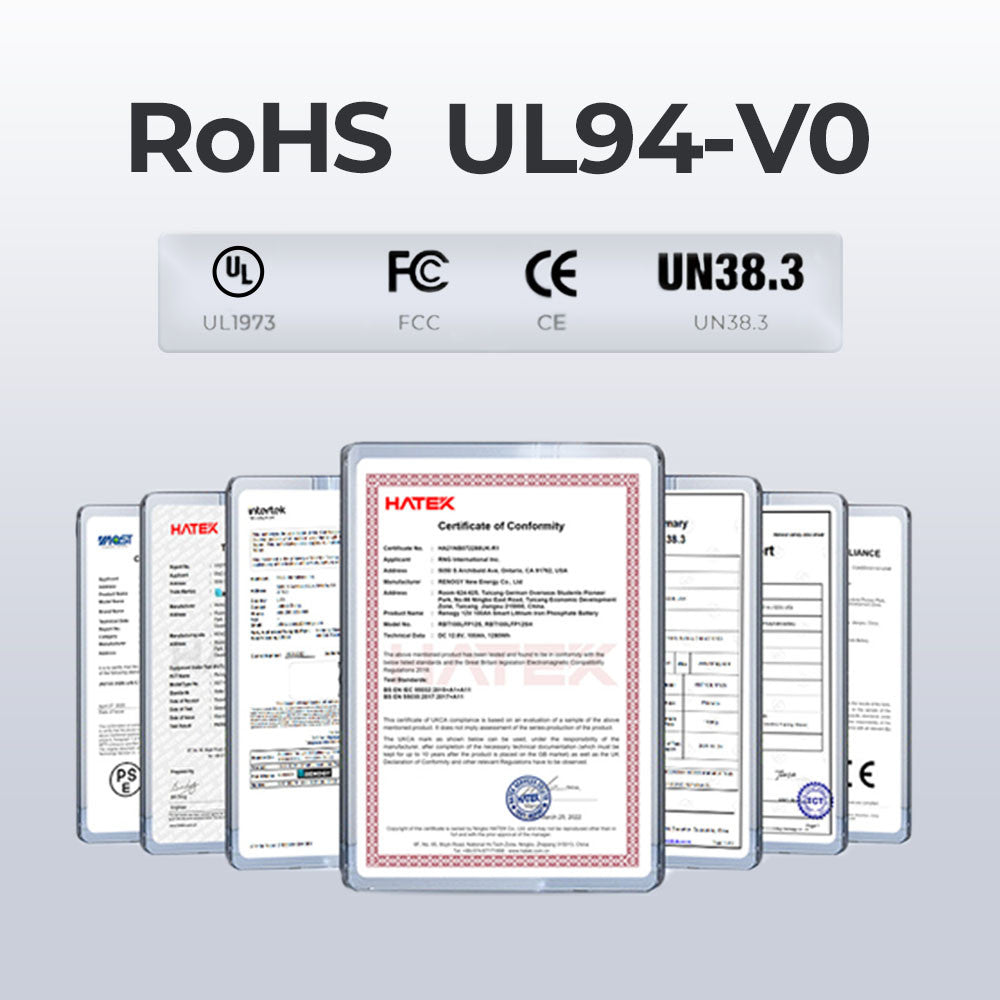 Batería LiFePO₄ 12 V 100 Ah Pro de ciclo profundo con auto-calentamiento y Bluetooth