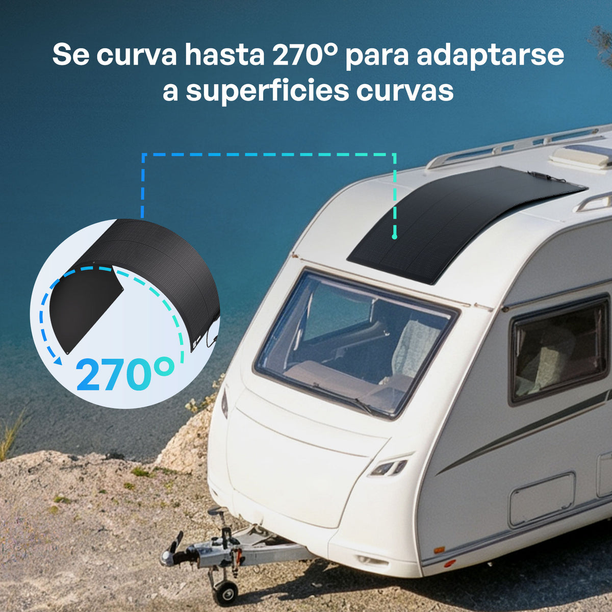 Flex ShadowFlux 200W Panel Solar Flexible Anti-Sombreado
