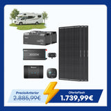 Kit de Energía para Caravana 5,12 kWh | Inversor 3000 W, Cargador de Batería 50 A