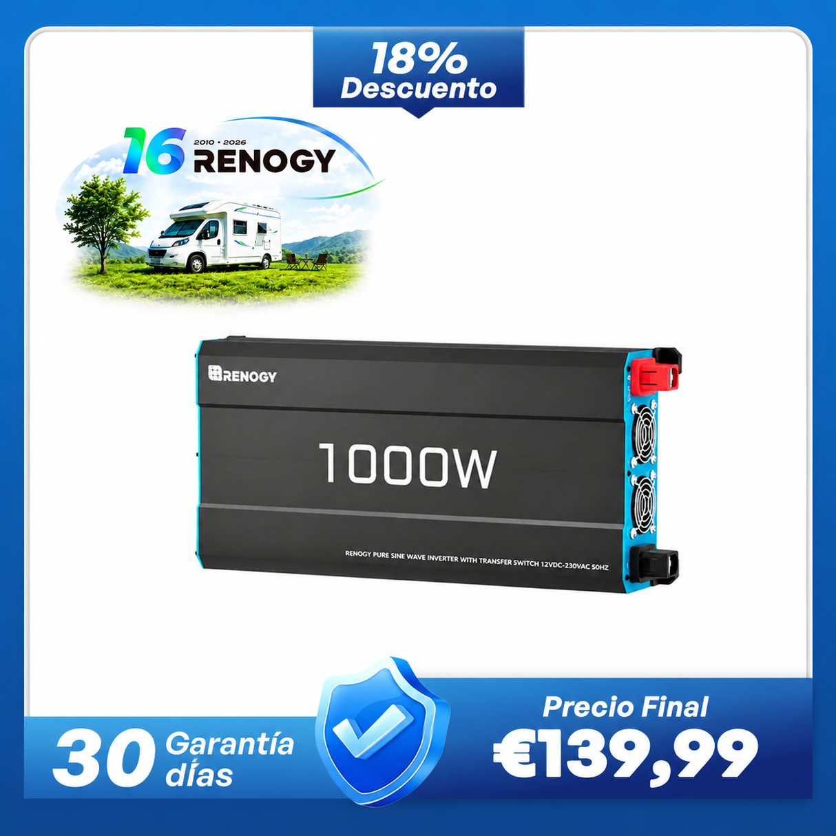 12 V 3000 W/2000 W/1000W Inversor Onda Sinusoidal Pura