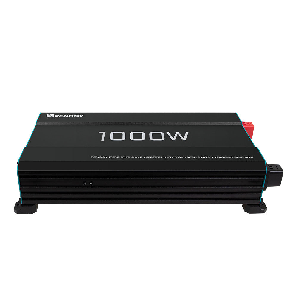 Inversor solar 1000 W 12 V onda sinusoidal pura DC a AC para autocaravanas y sistemas fuera de la red