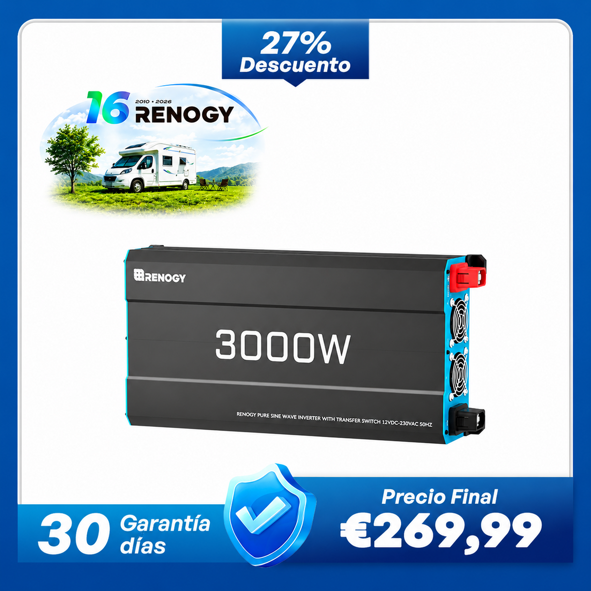 12 V 3000 W/2000 W/1000W Inversor Onda Sinusoidal Pura