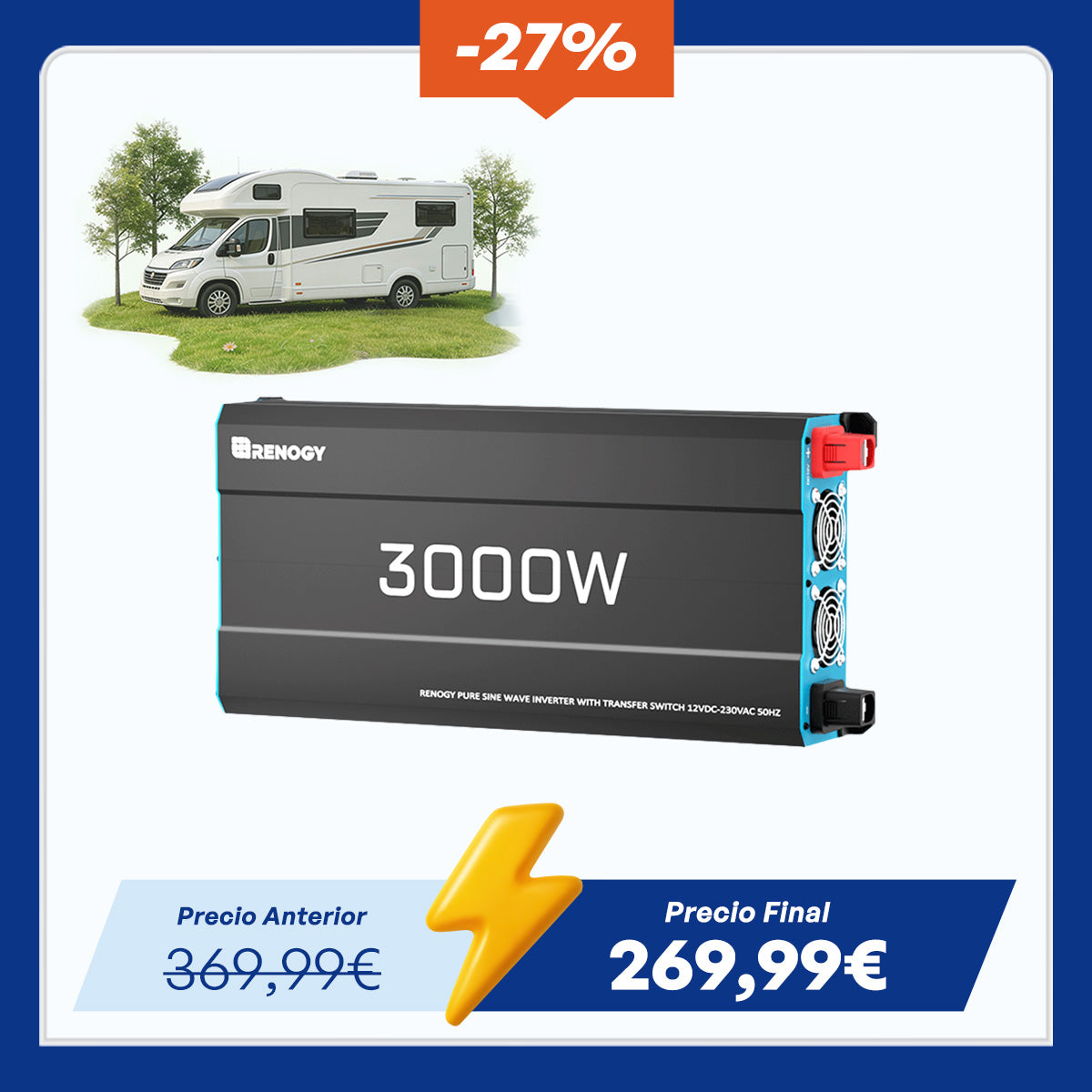 12 V 3000W Inversor Onda Sinusoidal Pura