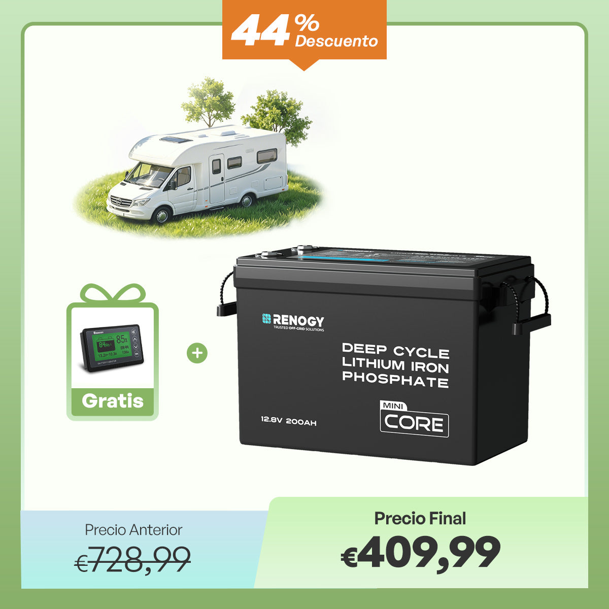 Batería de Litio LiFePO4 Core Mini 12V – 100Ah / 200Ah / 300Ah