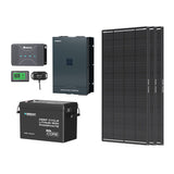 3,84 kWh Sistema de Energía Solar | 2000W Inversor Cargador, 50A Cargador de Batería