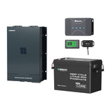 3,84 kWh Sistema de Energía Solar | 2000W Inversor Cargador, 50A Cargador de Batería