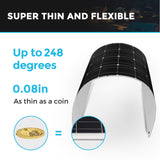 100 Watt 12 Volt Flexible Monocrystalline Solar Panel