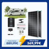12V/24V 400W Kit Solar Premium con 40A Regulador Cargador MPPT de para Autocaravanas