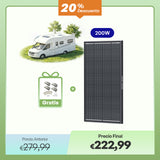 Panel solar ShadowFlux 12 V anti-sombreado 200 W