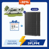 12 V 200 W ShadowFlux Panel Solar Anti-Sombreado