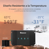 Renogy 12V 50 A/30 A Cargador de Batería DC-DC con MPPT Diseño Resistente a la Temperatura