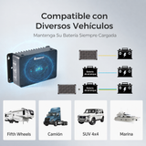 Renogy 12V 50 A/30 A Cargador de Batería DC-DC con MPPT Compatible con  Diversos Vehículos